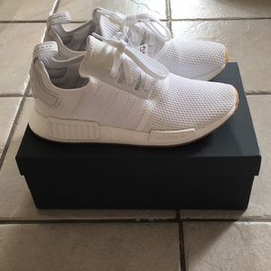 Adidas NMD R1 size 10 white/gum size 10